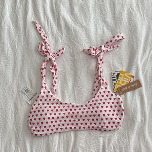 Roller Rabbit Pink Heart girls Bikini Top